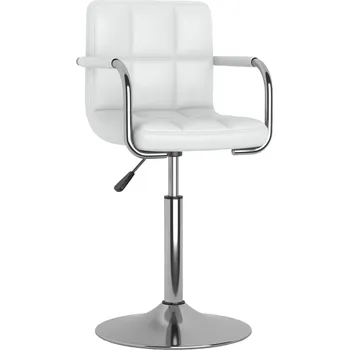 Jídelní židle Jídelní židle bílá umělá kůže - 8720286744345