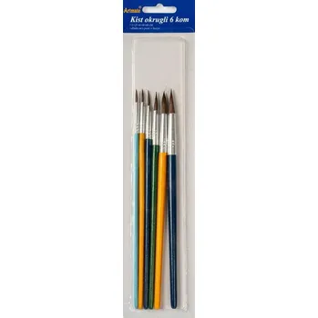 Výtvárné potřeby FANDY Štětec sada kulatý 6 ks