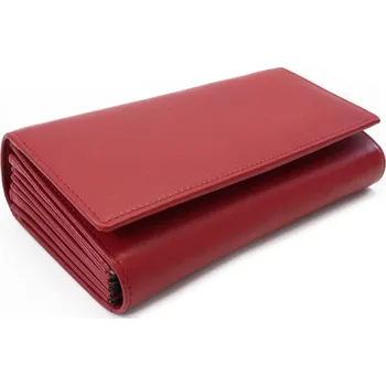 Peněženka Červená kožená číšnická peněženka s kapsami na kreditní karty 515-2401C-31 + doprava zdarma