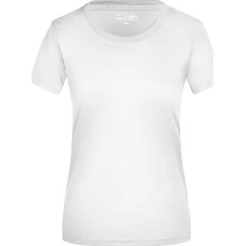 Dámské tričko James&Nicholson Dámské funkční triko JN357 White S