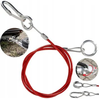 Zabezpečovací lanko pro přívěsy na auta (odtahovky)