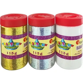 Textilie Glitry, sypké, ZLATÉ, 113g/bal