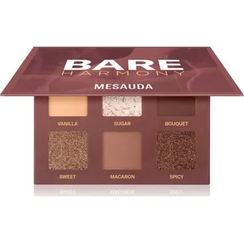 Přípravek na oči Mesauda Milano Bare Harmony paleta očních stínů odstín 204 Delicious Rose 6x1 g