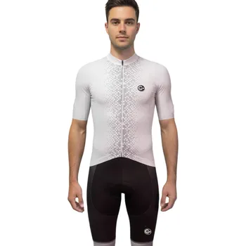 Cyklistické oblečení C-LAB Pánský cyklistický dres Unica XL BÍLÁ