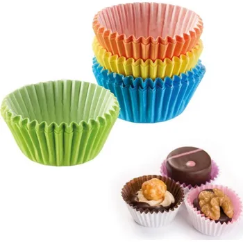 Jednorázové nádobí Westmark Papírové košíčky malé 2,6 cm - barevné / 80 ks