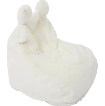 Sedací pytel AKCE Dětský sedací vak z umělé kožešiny BUBBLO, bílý II. jakost