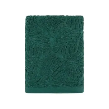 Sprchový závěs Ręcznik | ESTRELLA | bawełniany zielony w liście | 50x90 cm | 896953