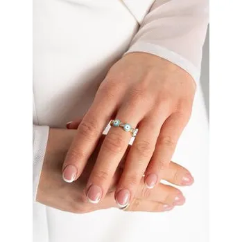 Prsten FIGL Prstýnek R00112 Zlatá OS