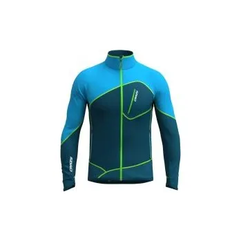 Pánská mikina Crazy Idea Pull Flame Man galaxy M; Modrá mikina + DÁREK DLE VÝBĚRU!