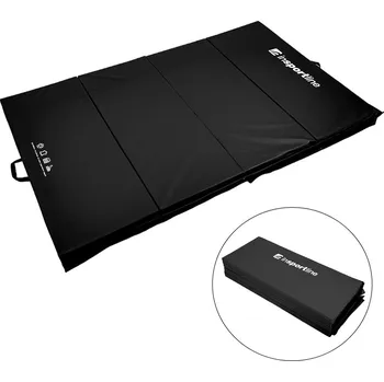 Žíněnka inSPORTline Skládací gymnastická žíněnka Kvadfold 200x120x5 cm černá