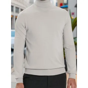 Pánský svetr Sinsay - Klasický rolák - béžová - 776FZ-08X - 776FZ-08X-3XL