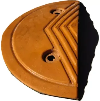 Dopravní zařízení Žlutý plastový koncový zpomalovací práh - 33 x 17 x 4 cm