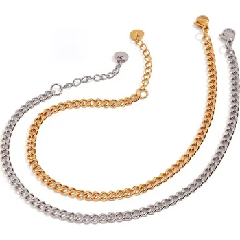 Náramek ELENYS Dualis Set – pozlacený náramek na nohu 18K žluté zlato Délka náramku: 21+3 cm / max. 24 cm