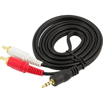Audio kabel Audio kabel 3,5 mm jack na 2× RCA cinch 1,5 m