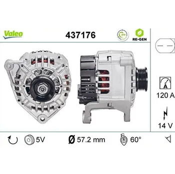 Alternátor Generátor VALEO 437176