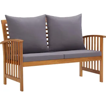 Zahradní lavice Zahradní lavice s poduškami 119 cm masivní akáciové dřevo - 8720286107546