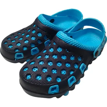 Pánské pantofle PÁNSKÉ, dámské GUMOVÉ NAZOUVÁKY černá/tyrkysová Ballgame F703A (Pánské, dámské nezateplené gumové nazouváky)