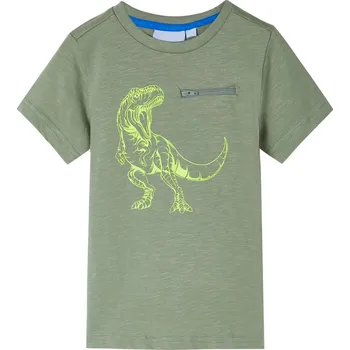 Dětské tričko s krátkým rukávem světle khaki 128 - 8721012017832