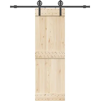 Nábytkové kování Sada příslušenství pro posuvné dveře 183 cm ocelová černá - 8721102849336