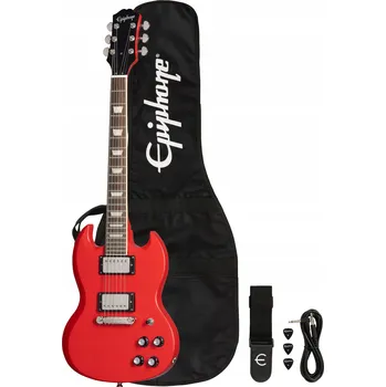 Elektrická kytara Sada elektrické kytary Epiphone Power Players SG Lava Red