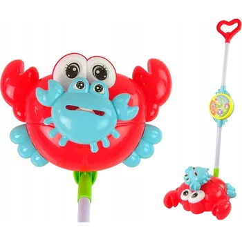 Odrážedlo ODRÁŽEDLO NA TLAČNÉ TYČI KRAB HRAČKA PRO DĚTI ZVUK SVĚTLO MELODIE