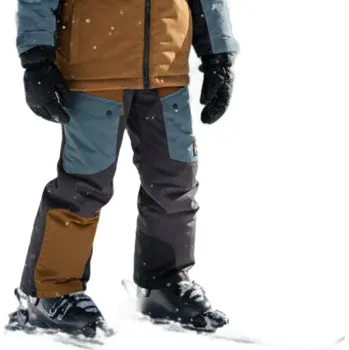 Snowboardové kalhoty Dětské lyžařské kalhoty COLOR KIDS-Jr. Ski Pants - Colorblock-2024-Nuthatch Hnědá 128