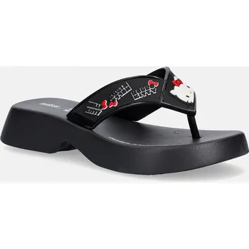 Dámské žabky Žabky Melissa MELISSA FLATFORM + HELLO KITTY AND M.37992.BT630 černá 99X, EUR 35/36