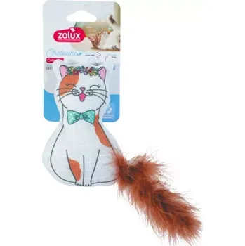 Hračka pro kočku Zolux hračka kočka CHATOUILLE Kočka s věnečkem