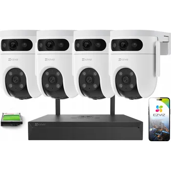 Bezpečnostní kamera Sada Wi-Fi kamerového systému EZVIZ 4x H9c 3K