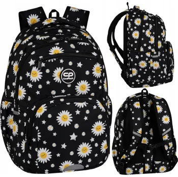 Školní batoh Školní batoh pro mládež CoolPack Pick Daisy Black černý s sedmikráskami