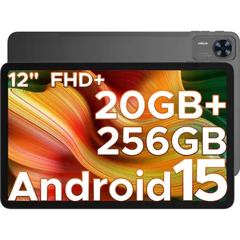Mobilní telefon Tablet DOOGEE T36 12 palců 8 GB RAM 256 GB černý Android 15 8800 mAh