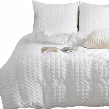 Povlečení Povlečení bílé 160x200cm 100% Mikrovlákno + 2 povlaky na polštáře 70x80 CREASY