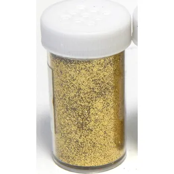 Textilie Glitry - třpytky sypké, 20g,TM. ZLATÝ, 1ks