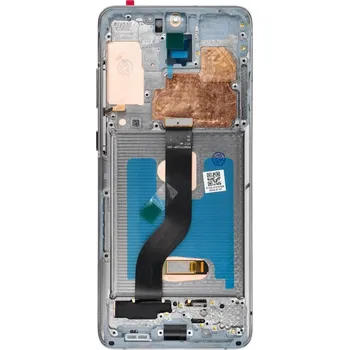 Náhradní kryt pro mobilní telefon SOFT OLED displej s rámem Samsung Galaxy S20 Plus Grey