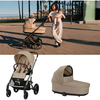 Dětské zboží CYBEX Balios S Lux Kompletní kočárek - Taupe Almond Beige
