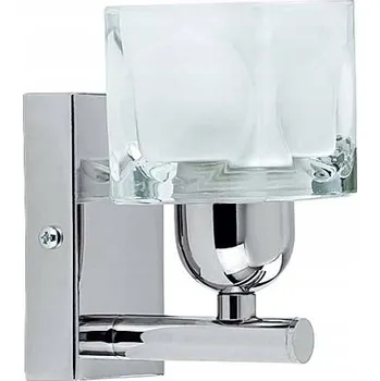 Nástěnné svítidlo Minimalistické nástěnné svítidlo stříbrné chrom Alfa 1 x E14