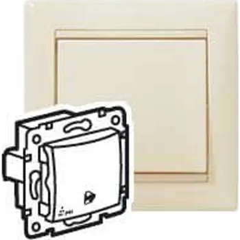 vypínač Jednopólový vypínač pod omítku Legrand krémový 774199