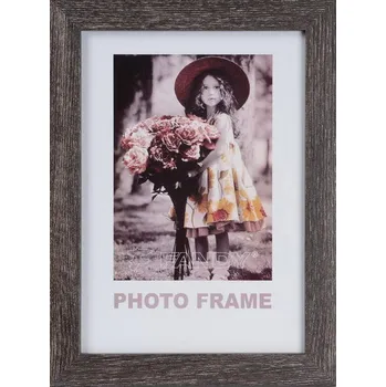 Rám na obraz FANDY Fotorámeček Narvik 10x15 2 šedohnědý