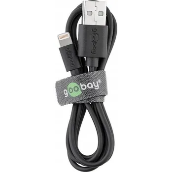 Datový kabel Kabel Goobay USB - Apple Lightning, 1 m, černý