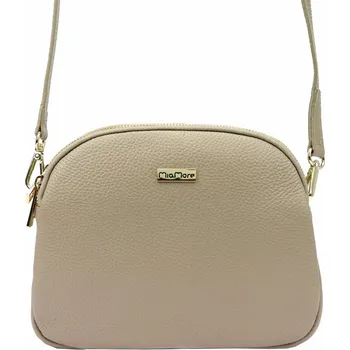 Kabelka Dámská kabelka MiaMore 01-064 DOLLARO tmavě béžová + doprava zdarma