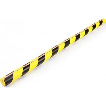 Stavební profil Černo-žlutá pěnová výstražná ochrana sloupů (U-profil) - 4 x 100 x 2 x 0,8 cm, 20065254