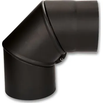 Kovo Kraus Koleno stavitelné 0 - 90° 200mm černé,síla 2 mm