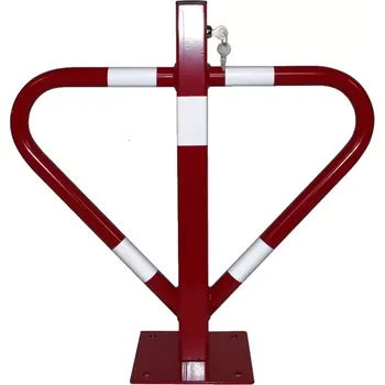 parkovací zábrana Červená ocelová sklopná parkovací zábrana - 55 x 60 cm, 81011123