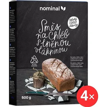 Mouka Nominal BLP Směs na chléb s lněnou vlákninou 4 x 500 g