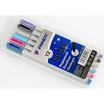 FANDY Popisovač Space 12 barev