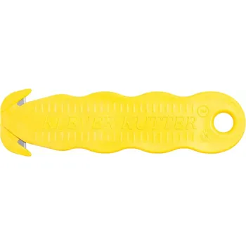 Pracovní nůž Žlutý plastový bezpečnostní jednorázový nůž KLEVER Kutter