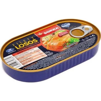 konzervovaná ryba Sokra Losos filety v rajčatovém krému 170g 170g