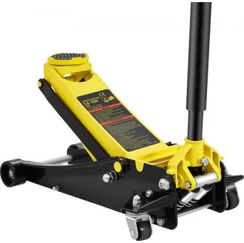 Hever Podlahový zvedák , nízkoprofilový podlahový zvedák 3 tuny, těžký ocelový závodní podlahový zvedák s dvojitým pístem, rychlozvedací pumpa, rozsah zdvihu podlahového zvedáku 3,35"-19,69"