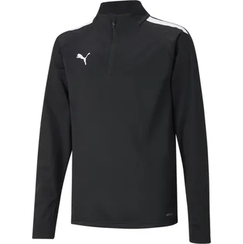 Dámská mikina PUMA teamLIGA Quarter-Zip Football Top Youth PUMA Black White 5 LET BÍLÁ|ČERNÁ