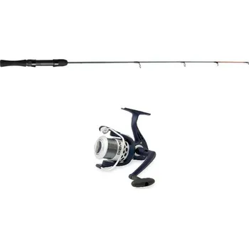 Rybářský prut Akce Prut na dírky SUXXES heavy 88cm - modrý + Naviják Vigor Prime 10